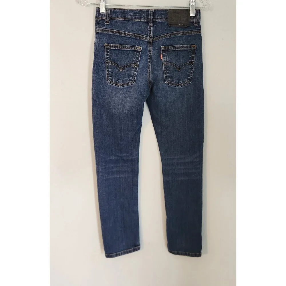 Levis‎ 511 Jeans Performance Slim Boys Size 12 Reg 26x26 Blue Denim Stretch EUC